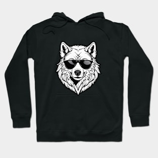 Cool White Wolf Hoodie